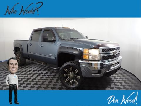 Taupe Grey Metallic Chevrolet Silverado 2500HD LTZ Crew Cab 4x4.  Click to enlarge.