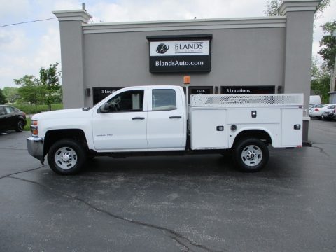 Summit White Chevrolet Silverado 2500HD WT Double Cab.  Click to enlarge.