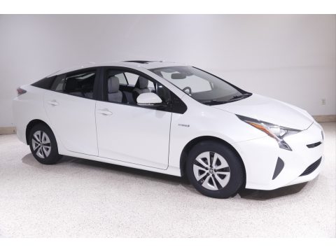 Blizzard White Pearl Toyota Prius Prius Four.  Click to enlarge.