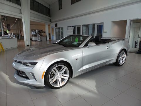 Silver Ice Metallic Chevrolet Camaro LT Convertible.  Click to enlarge.