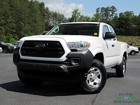 Super White Toyota Tacoma SR Access Cab.  Click to enlarge.