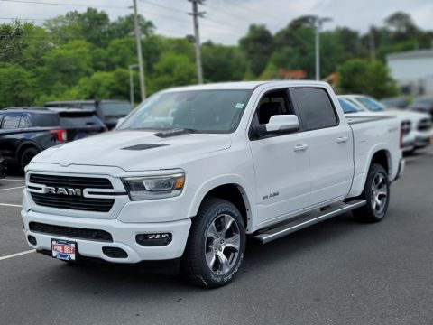 Bright White Ram 1500 Laramie Crew Cab 4x4.  Click to enlarge.