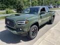 Front 3/4 View of 2022 Toyota Tacoma TRD Sport Access Cab 4x4 #7