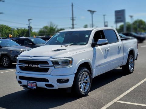 Bright White Ram 1500 Laramie Crew Cab 4x4.  Click to enlarge.