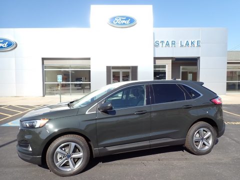 Forged Green Metallic Ford Edge SEL AWD.  Click to enlarge.