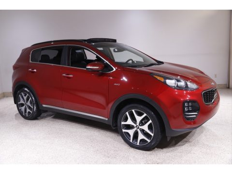 Hyper Red Kia Sportage SX Turbo AWD.  Click to enlarge.