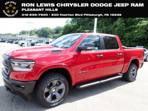Flame Red Ram 1500 Big Horn Built-to-Serve Edition Crew Cab 4x4.  Click to enlarge.