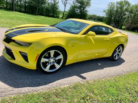 Bright Yellow Chevrolet Camaro SS Coupe.  Click to enlarge.