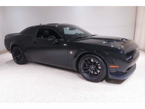 Pitch Black Dodge Challenger R/T Scat Pack Widebody.  Click to enlarge.