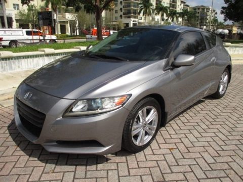 Storm Silver Metallic Honda CR-Z Sport Hybrid.  Click to enlarge.