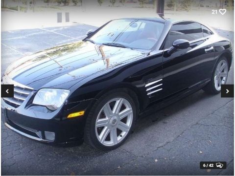 Black Chrysler Crossfire Limited Coupe.  Click to enlarge.