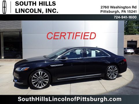 Infinite Black Metallic Lincoln Continental Select AWD.  Click to enlarge.