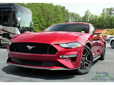 Ruby Red Ford Mustang GT Fastback.  Click to enlarge.