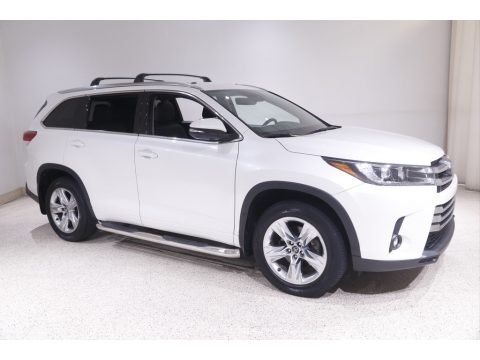 Blizzard Pearl White Toyota Highlander Limited AWD.  Click to enlarge.