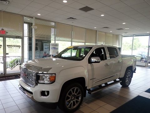 Summit White GMC Canyon Denali Crew Cab 4WD.  Click to enlarge.