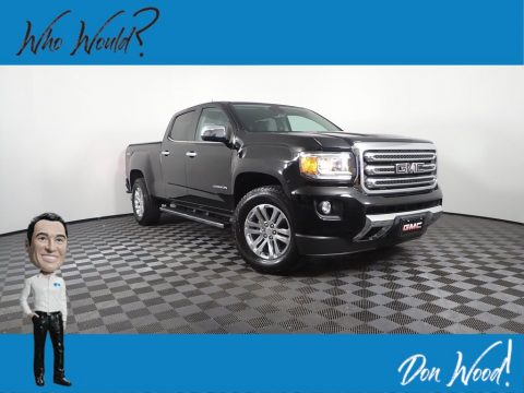 Onyx Black GMC Canyon SLT Crew Cab 4x4.  Click to enlarge.