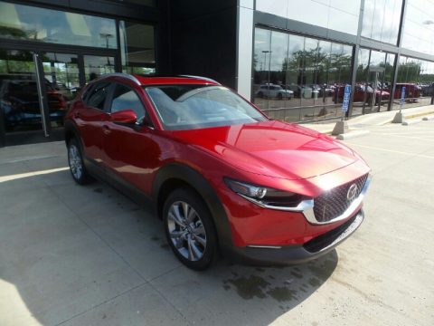 Soul Red Crystal Metallic Mazda CX-30 S Preferred AWD.  Click to enlarge.