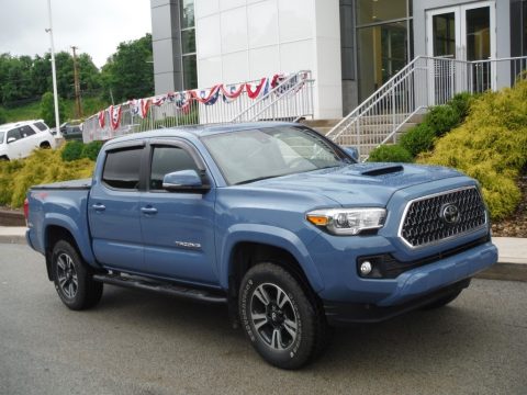 Cavalry Blue Toyota Tacoma TRD Sport Double Cab 4x4.  Click to enlarge.