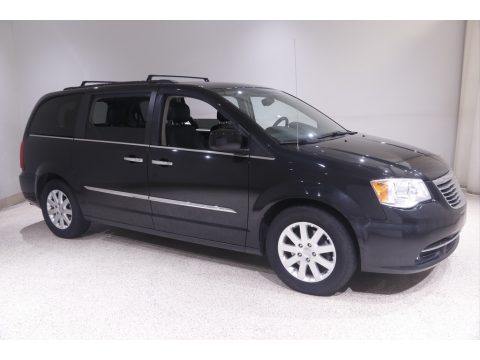 Brilliant Black Crystal Pearl Chrysler Town & Country Touring.  Click to enlarge.