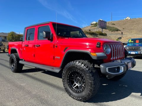 Firecracker Red Jeep Gladiator Overland 4x4.  Click to enlarge.