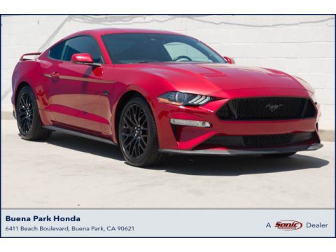Rapid Red Metallic Ford Mustang GT Fastback.  Click to enlarge.