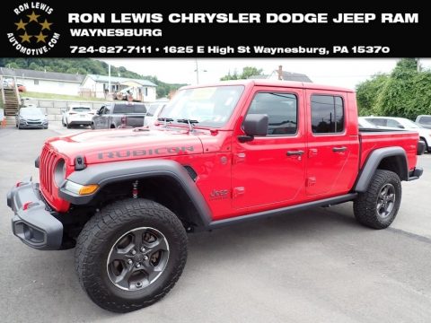 Firecracker Red Jeep Gladiator Rubicon 4x4.  Click to enlarge.