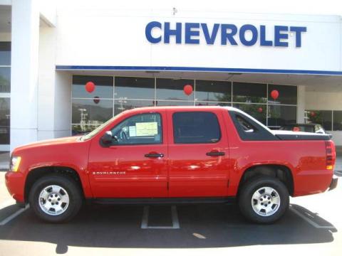 Victory Red Chevrolet Avalanche LS.  Click to enlarge.