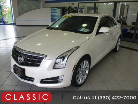 White Diamond Tricoat Cadillac ATS 3.6L AWD.  Click to enlarge.