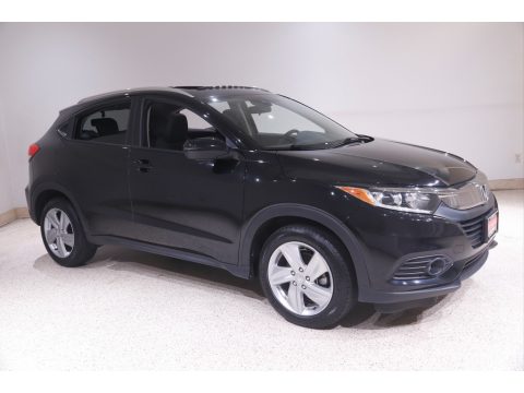 Crystal Black Pearl Honda HR-V EX.  Click to enlarge.