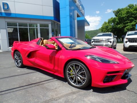Torch Red Chevrolet Corvette Stingray Convertible.  Click to enlarge.