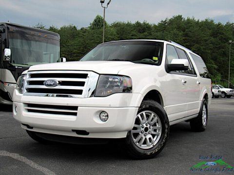 White Platinum Tri-Coat Ford Expedition EL Limited.  Click to enlarge.