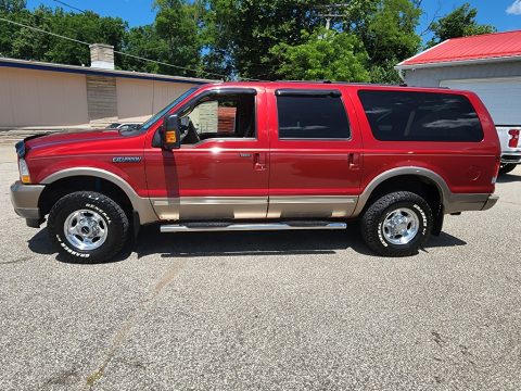 Red Fire Metallic Ford Excursion Eddie Bauer 4x4.  Click to enlarge.