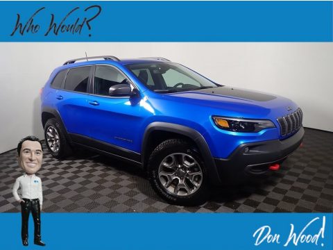 Hydro Blue Pearl Jeep Cherokee Traihawk 4x4.  Click to enlarge.