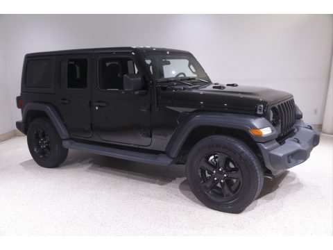 Black Jeep Wrangler Unlimited Sport Altitude 4x4.  Click to enlarge.