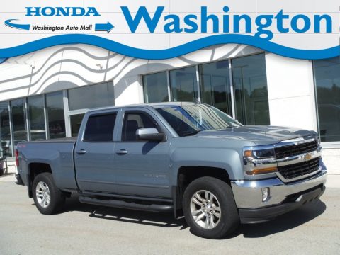 Slate Grey Metallic Chevrolet Silverado 1500 LT Crew Cab 4x4.  Click to enlarge.