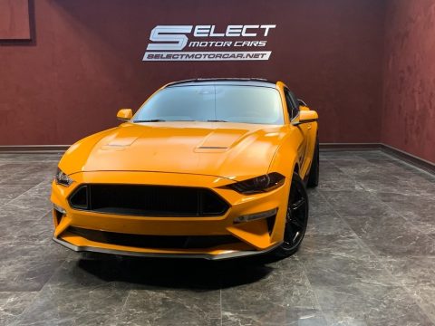 Orange Fury Ford Mustang GT Premium Fastback.  Click to enlarge.