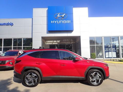 Calypso Red Hyundai Tucson Limited AWD.  Click to enlarge.