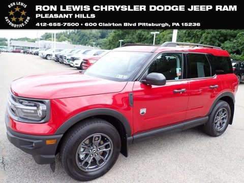 Rapid Red Metallic Ford Bronco Sport Big Bend 4x4.  Click to enlarge.