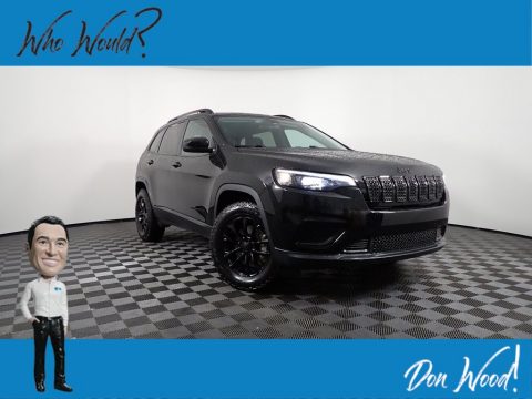 Diamond Black Crystal Pearl Jeep Cherokee Latitude 4x4.  Click to enlarge.