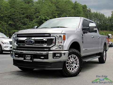Iconic Silver Ford F250 Super Duty XLT Crew Cab 4x4.  Click to enlarge.