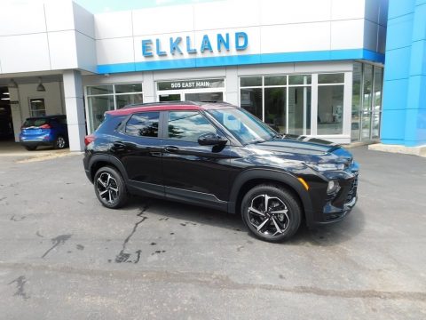 Mosaic Black Metallic Chevrolet TrailBlazer RS.  Click to enlarge.