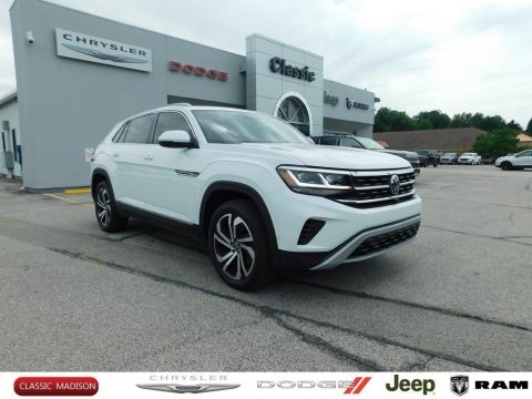 Pure White Volkswagen Atlas Cross Sport SEL 4Motion.  Click to enlarge.