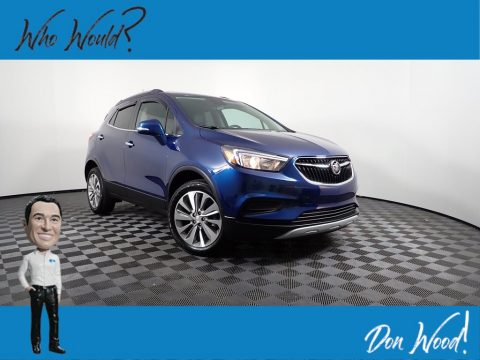 Deep Azure Metallic Buick Encore Preferred AWD.  Click to enlarge.