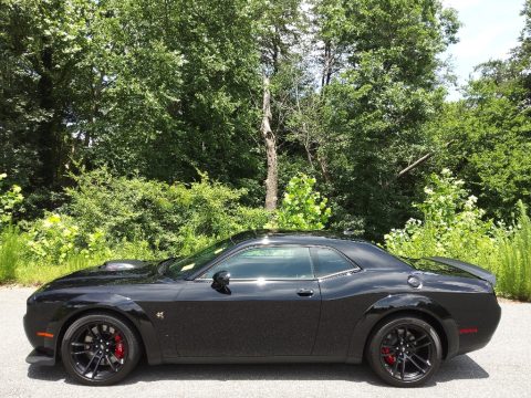 Pitch Black Dodge Challenger R/T Scat Pack Widebody.  Click to enlarge.