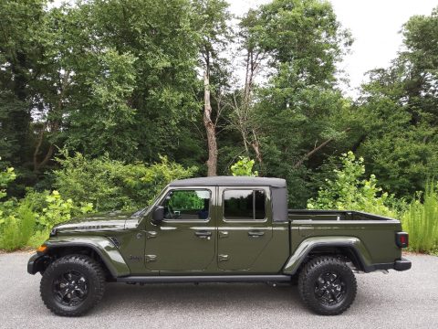 Sarge Green Jeep Gladiator Willys Sport 4x4.  Click to enlarge.