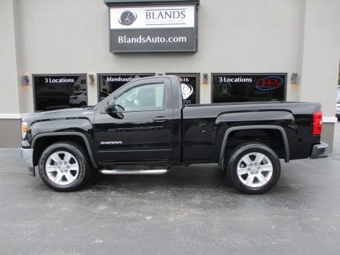 Onyx Black GMC Sierra 1500 SLE Regular Cab.  Click to enlarge.