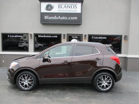 Rosewood Metallic Buick Encore Sport Touring.  Click to enlarge.