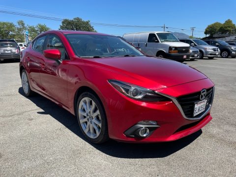 Soul Red Metallic Mazda MAZDA3 s Grand Touring 4 Door.  Click to enlarge.