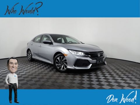 Lunar Silver Metallic Honda Civic LX Hatchback.  Click to enlarge.