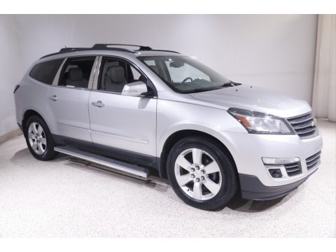 Silver Ice Metallic Chevrolet Traverse LTZ AWD.  Click to enlarge.